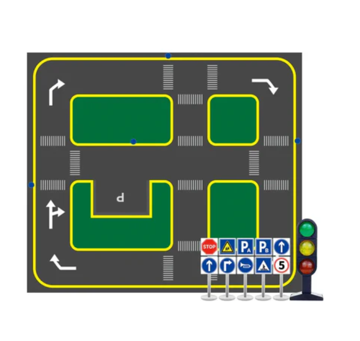 Yahboom autopilot track map UV printing canvas (2.8m*3.2m)