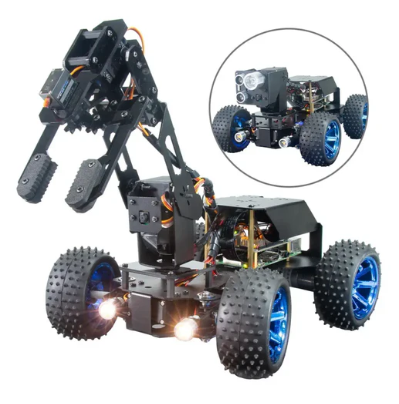 Adeept PiCar 4WD Pro Smart Robot Car 2-in-1 Kit with 4-DOF Robotic Arm