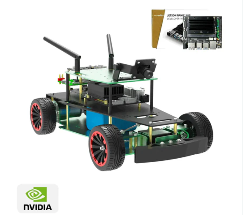 Yahboom AI ROS Robot Car Kit Autonomous Driving Training Ackerman Structure Python Programming (R2L Standard Edition with Jetson Nano 4GB SUB Board)