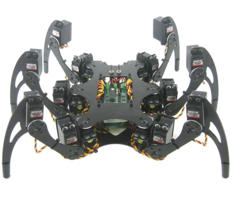 Lynxmotion Phoenix 3DOF Hexapod Robot - Black (Without Servos/Electronics)