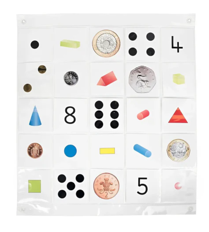 TTS Clear Pocket Mat 5x5 for Bee Bot or Blue Bot Coding Toy STEM