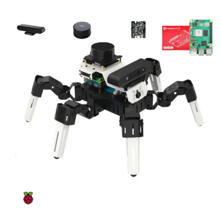 18DOF Muto RS Hexapod ROS2 Robot for Raspberry Pi 5 and NVIDIA Jetson NANO (Pi version comes with Raspberry Pi 5 8GB board)